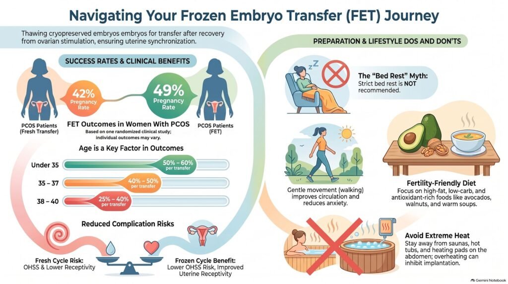 FET Outcomes in Women With PCOS
